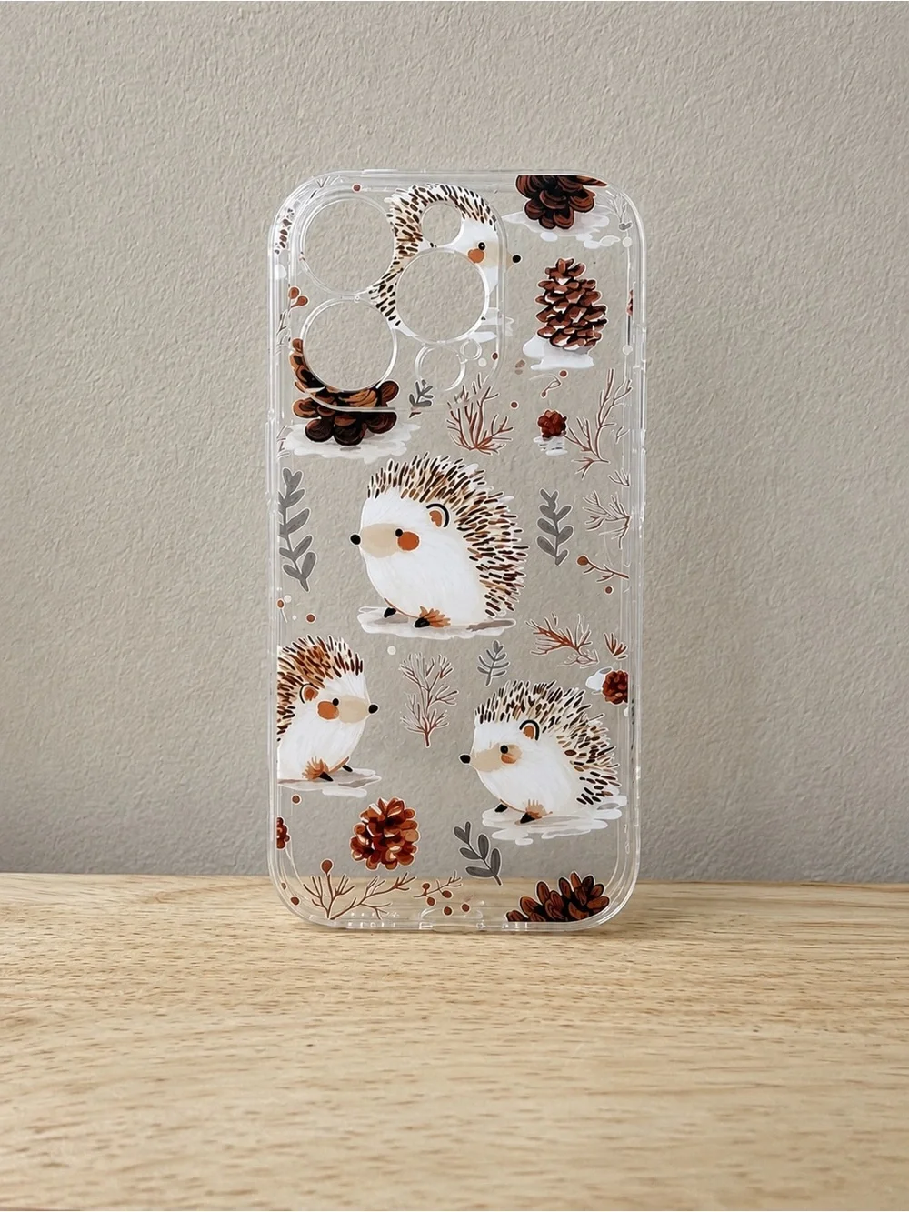 iPhone 16 Pro Fall Hedgehog Themed Phone Case